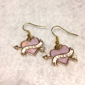 Pink LOVE Earrings